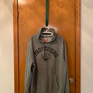 New XXL League Frostburg State Gray Hoodie Sweatshirt Classic Style